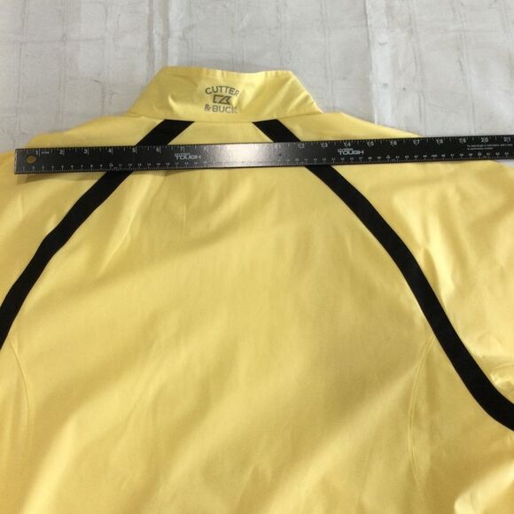 Cutter & Buck Windbreaker Jacket Men’s Size Large Yellow CB WeatherTec Pullover - Picture 13 of 13